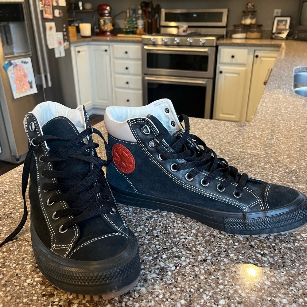Converse Black and Red Sneakers